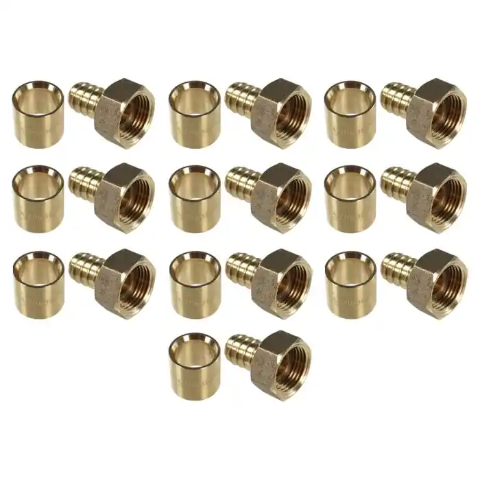 Offre Spéciale Lot 10 Raccords PER à glissement Ø16 - Femelle écrou libre 3/8" (12/17) - IBP Bänninger