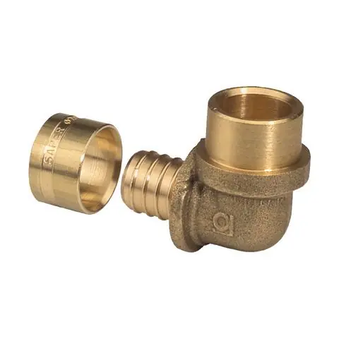 Quantité Limitée Coude PER à glissement Ø16x1,5 - Cuivre à souder Femelle Ø12 - IBP Bänninger