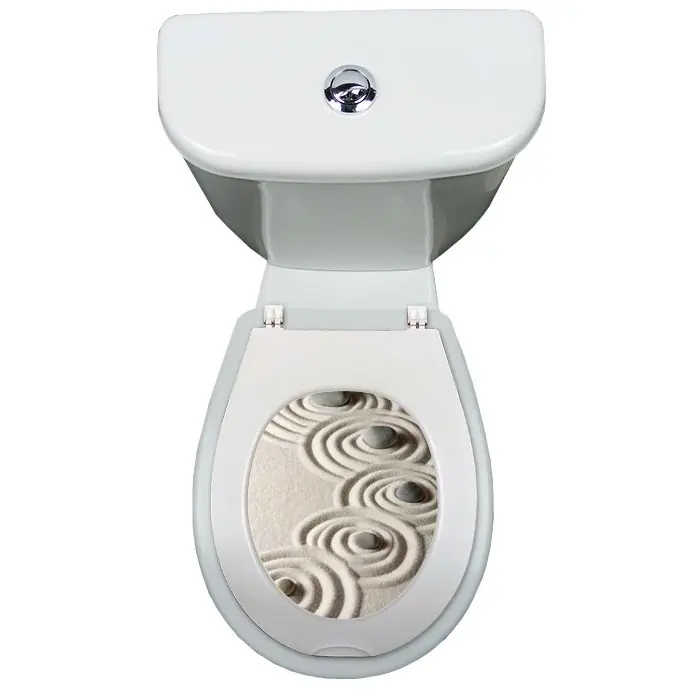 Meilleur Prix Sticker WC PAPADO « Sable Zen »