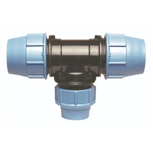 Certifié Té 90° polypropylène ACS pour Tube PE ou PEHD réduit au centre Ø32-Ø25-Ø32 - Somatherm