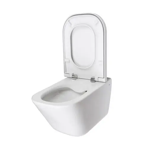 Pack Cuvette WC suspendue porcelaine Clean Rim Roca Authentique