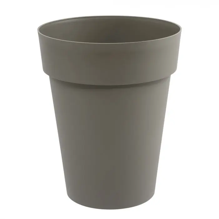 Satisfait Ou Remboursé Vase mi-haut Toscane POP Ø44 x 53 cm rond - 50 litres - taupe - EDA