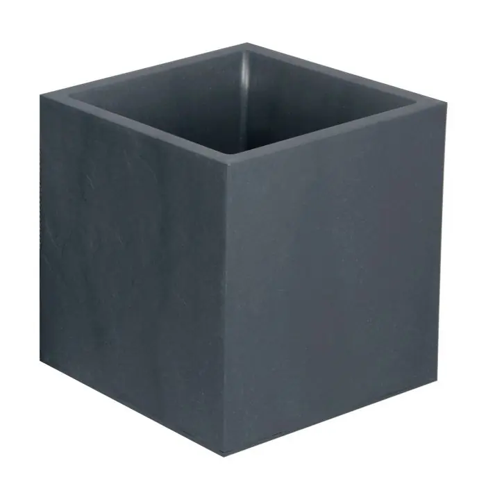 Bac VOLCANIA Gris anthracite – carré 39,5 x 39,5 x 43,5 cm – 31L Petit Prix