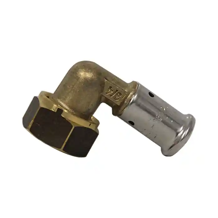 Acheter Direct Coude multicouche laiton à sertir TH ou BE écrou libre Femelle 3/4&Prime; (20/27) – Ø16 x 2,0 – Henco