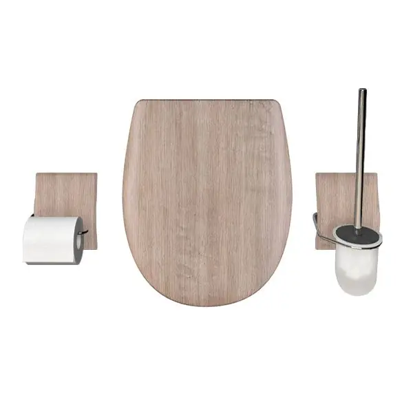 Populaire Set OLFA accessoires WC Baltik OAK mat