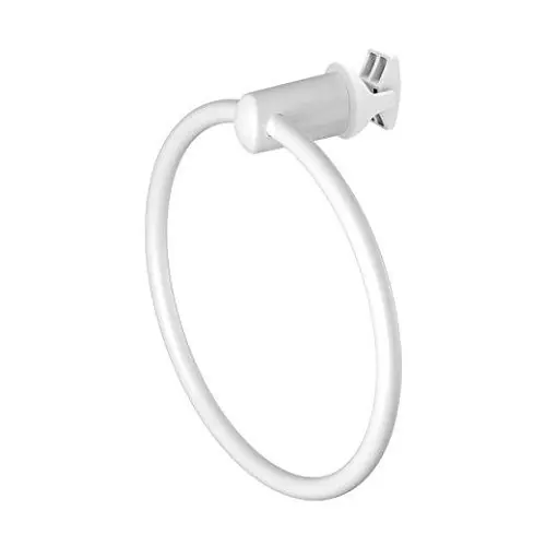 Porte-serviettes anneau blanc pour radiateur sèche-serviettes tubes ronds Prix Promo