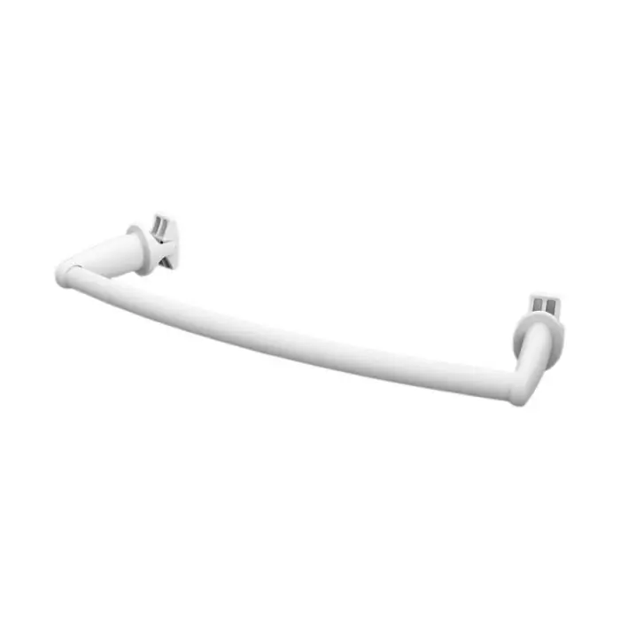 Porte-serviettes universel pour radiateur sèche-serviettes cintré – 430mm – Blanc Populaire