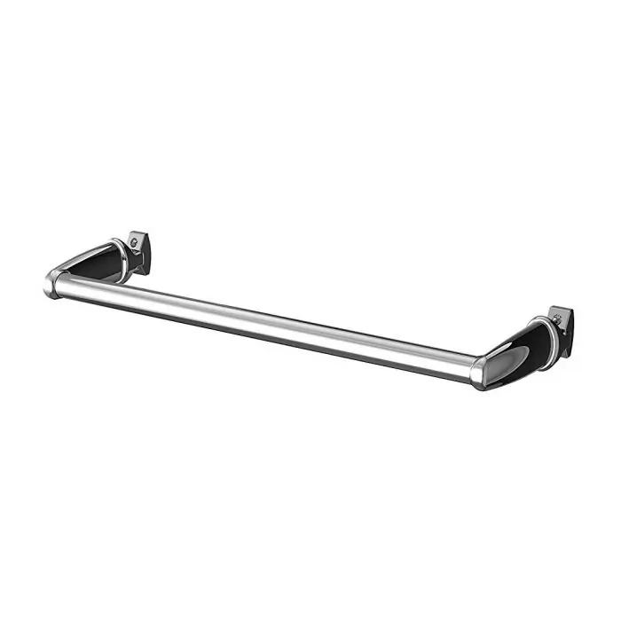 Retour Gratuit Porte-serviettes universel pour radiateur sèche-serviettes droit – 470mm – Chromé