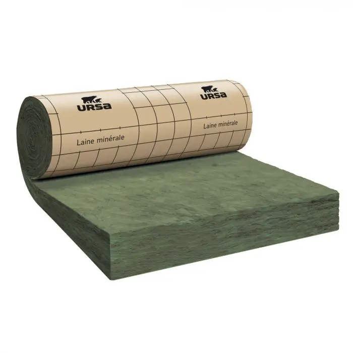 Rouleau laine de verre URSA MRK 35 TERRA revêtu kraft – Ep. 200mm – 3,84m² – R 5.70 Jusqu&rsquo;à Épuisement Des Stocks