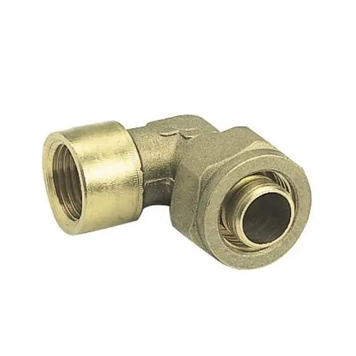 Offre Du Jour Raccord à compression tube PER Ø16 - Coude femelle 1/2" (15/21) - Somatherm