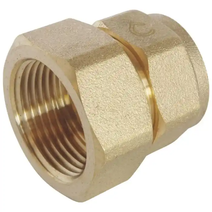 Offre Limitée Raccord à compression tube PER Ø20 - Femelle fixe 3/4" (20/27) - Somatherm