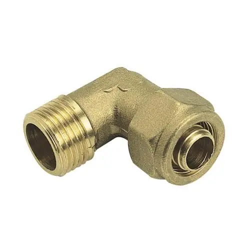 Prix Promo Raccord à compression tube PER Ø25 - Coude mâle 3/4" (20/27) - Somatherm