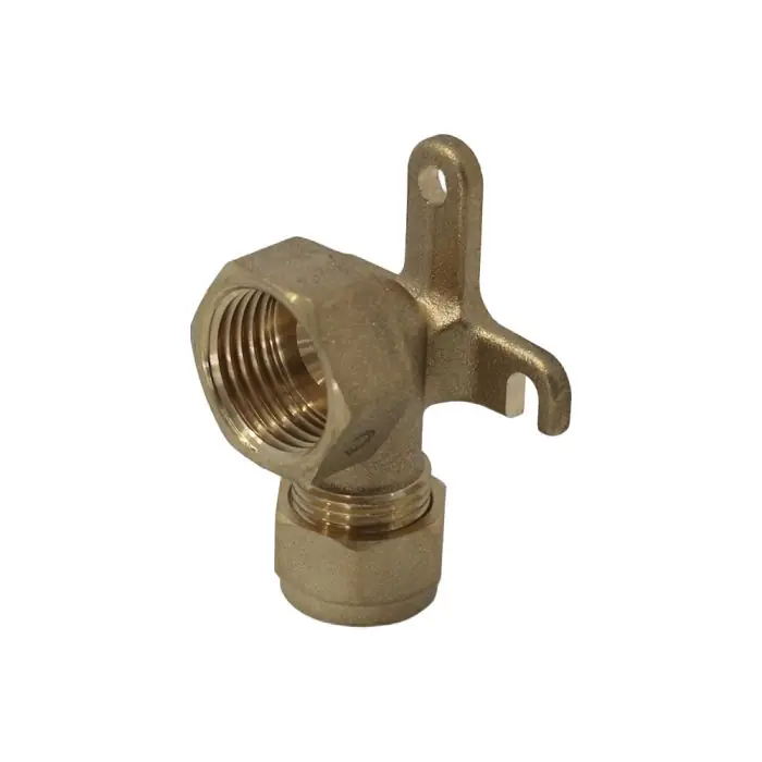Raccord à compression tube PER Ø12 - Applique murale femelle 1/2" (15/21) - Somatherm Nouvelle Collection