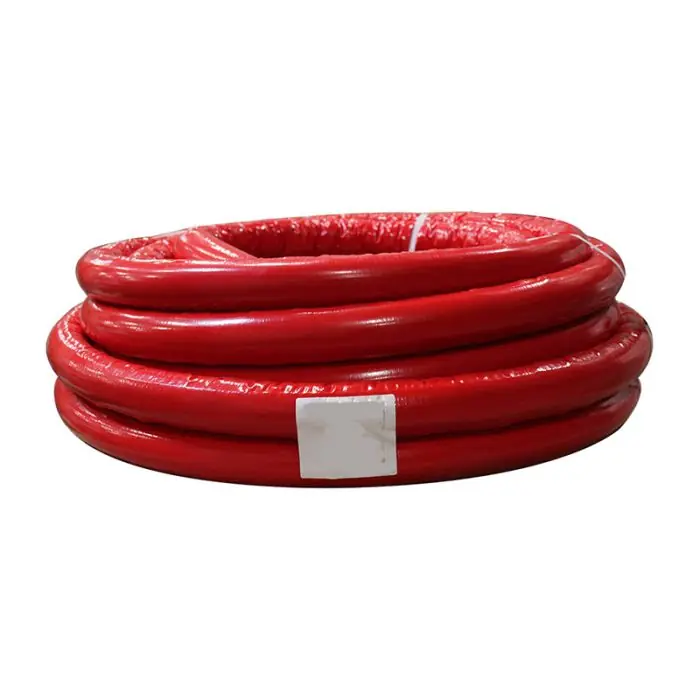 Authentique 10m tube PER prégainé isolé rouge Ø25 – TRA