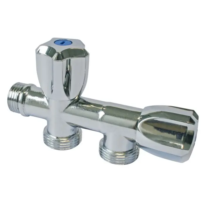 Bon Marché Robinet machine à laver double en ligne – mâle 3/4&Prime; (20/27) – Somatherm