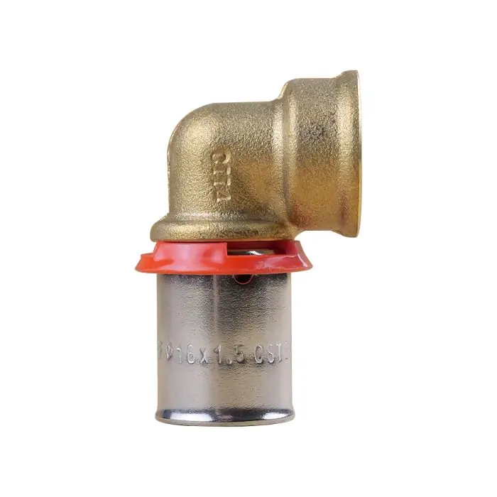 Coude PER à sertir Ø16×1,5 – Femelle fixe 3/8&Prime; (12/17) – IBP Bänninger Expédition Rapide