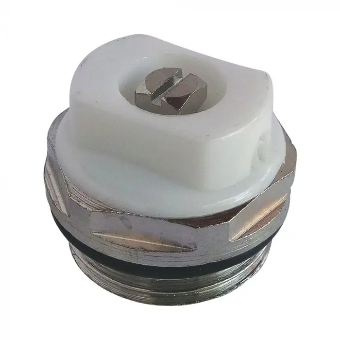 Prix Réduit Bouchon purgeur orientable carré 5 mm + joint torique nickelé 1/2" (15/21) - Somatherm