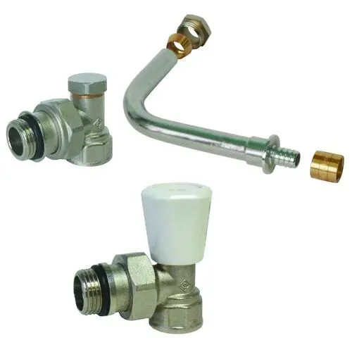 Kit raccordement radiateur avec robinet manuel - PER glissement Ø16 - Somatherm Promotion Saisonnière