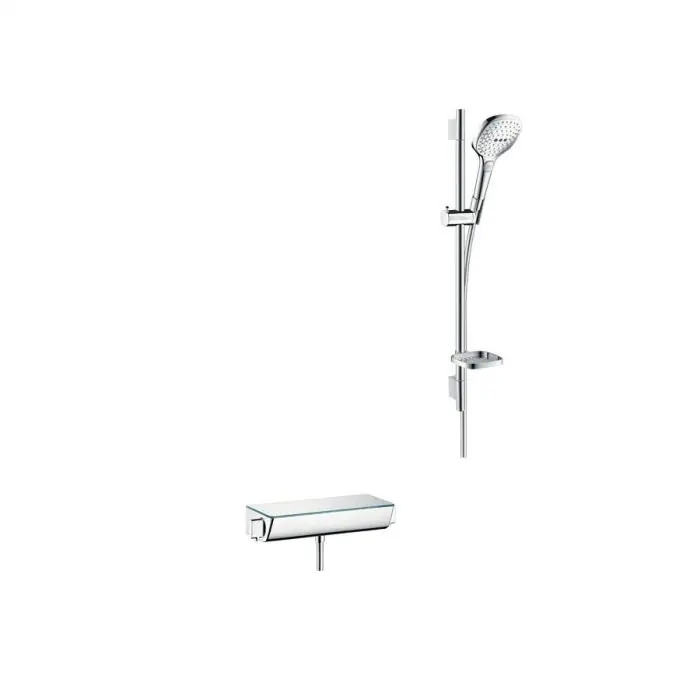 Nouvelle Collection Combi Raindance Select E 120 0,65m/Ecostat Select Chromé Hansgrohe