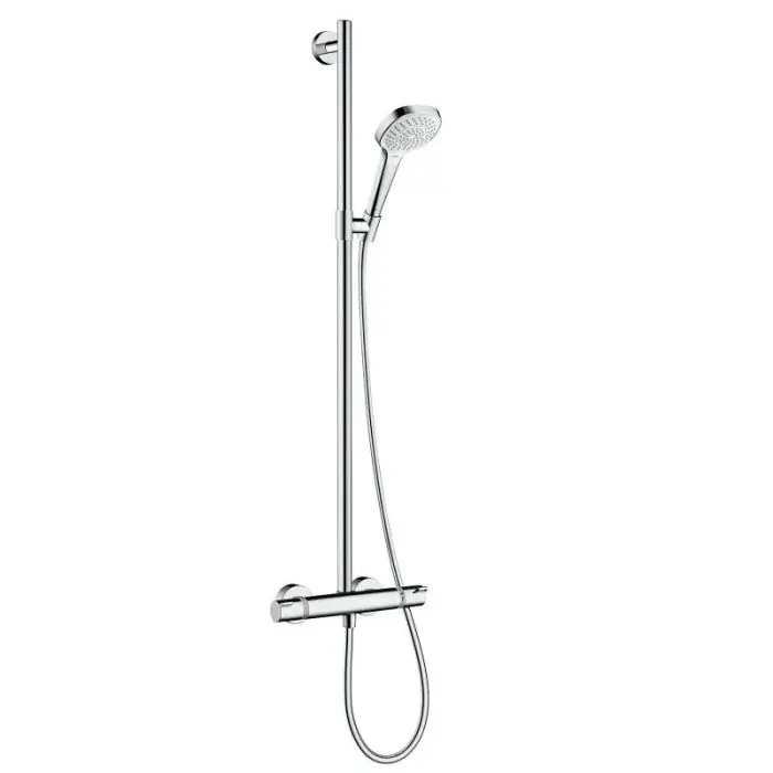 Paiement Sécurisé Colonne de douche SemiPipe Croma Select E Multi blanc chromé - Hansgrohe 27248400