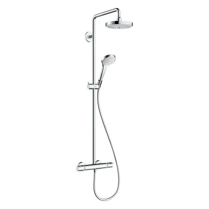 Affaire À Saisir Showerpipe CROMA Select S 180 2 jets – Blanc/Chrome