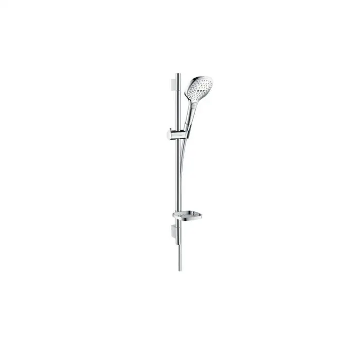 Dernier Modèle Set Raindance Select E 120 3jet EcoSmart / Unica‘S Puro 0,65 m blanc chromé Hansgrohe