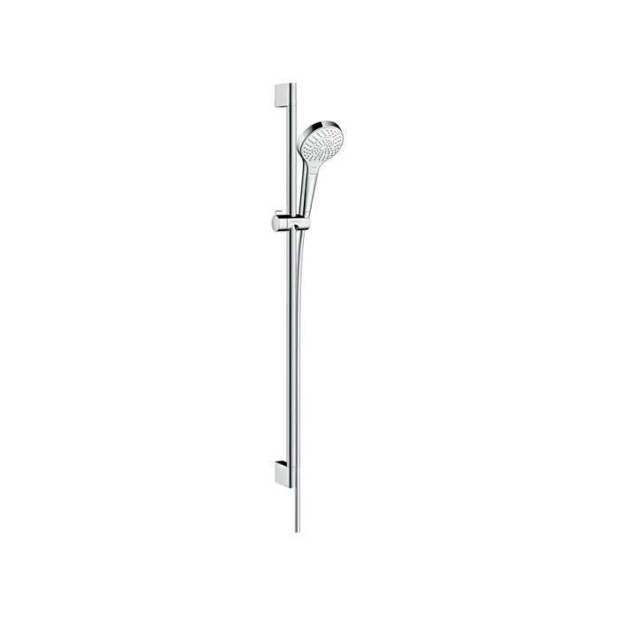 Set Croma Select S 110 Multi EcoSmart / Unica‘Crometta 0,90m blanc chromé Hansgrohe Offre Limitée