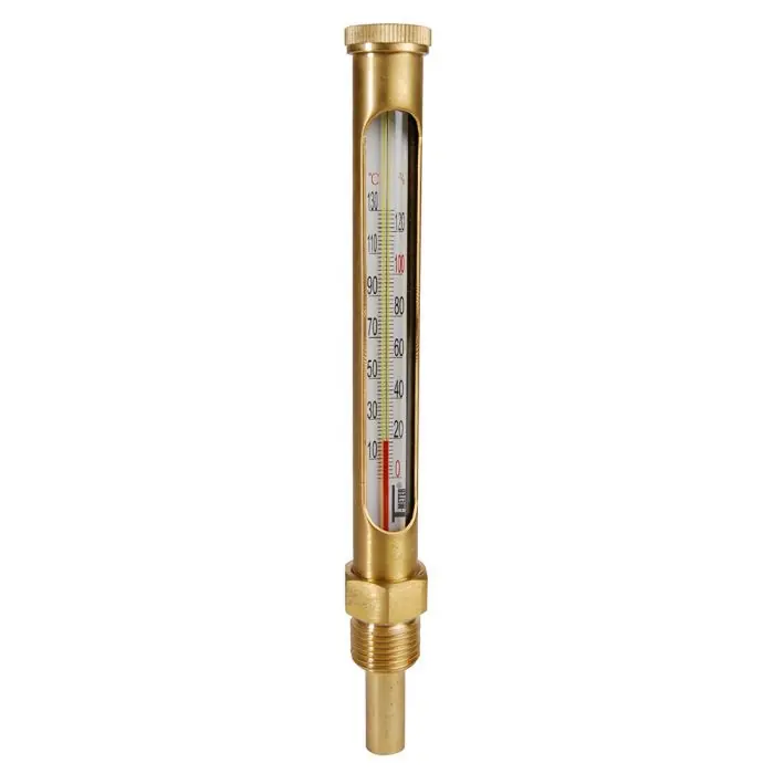 Prix Réduit Thermomètre vertical droit plongeur 60 mm - 1/2" (15/21) - Thermador