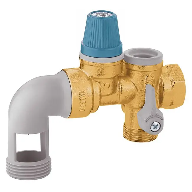 THERMADOR Groupe sécurité NF CALEFFI inox - Coudé - 3/4" (20/27) Petit Prix