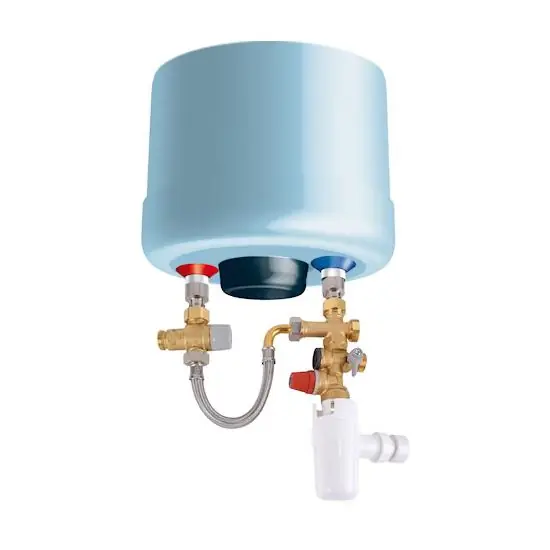 Prix Promo THERMADOR KMIX Kit de sécurité chauffe-eau complet droit laiton brut 3/4"