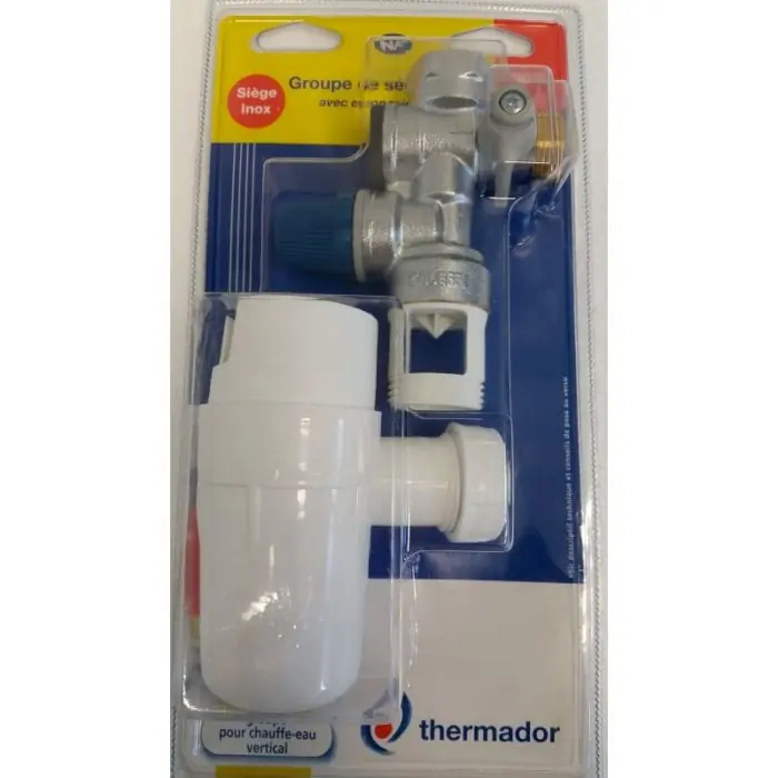 Meilleur Choix Groupe de sécurité horizontal 3/4" siège inox + siphon - Thermador BGSI
