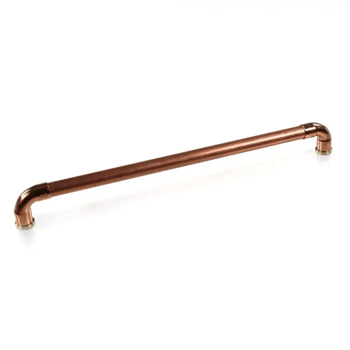 Top Vente Poignée de meuble cuivre « Industriel » – Entraxe 330 mm – Ø14 mm – Arcanaute
