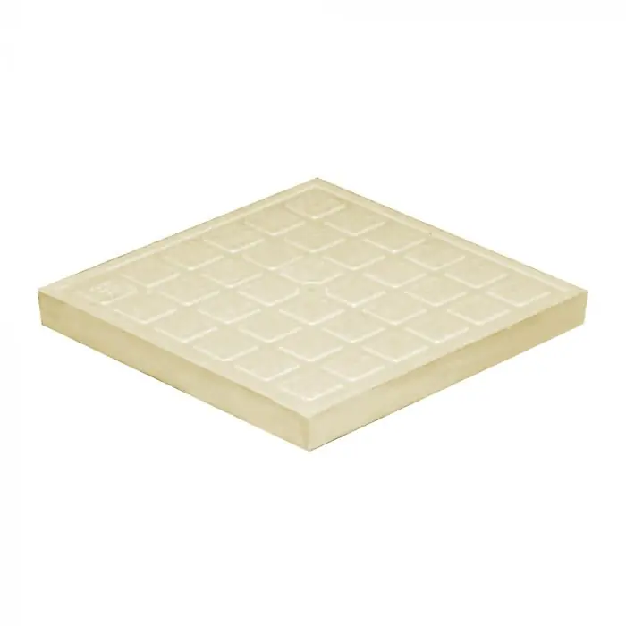 Tampon de sol polypropylène 284 x 284 mm - Sable - First Plast Petit Prix