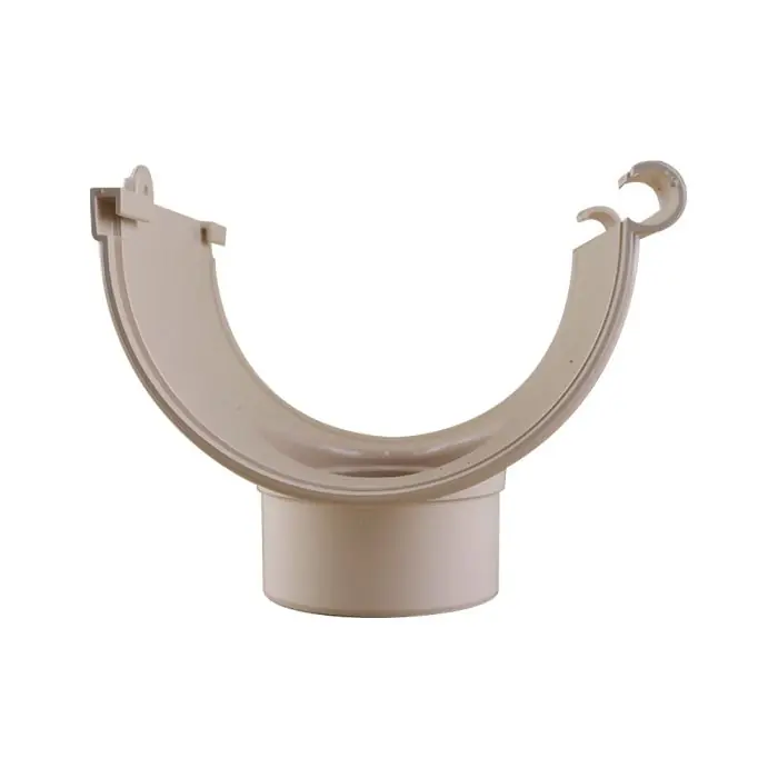 Naissance centrale avec support Bi System - PVC 33 demi-ronde - Sable - First Plast Soldes