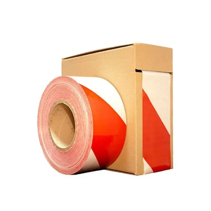 Offre Du Jour Ruban de signalisation de chantier 500m largeur 75mm rouge et blanc indéchirable