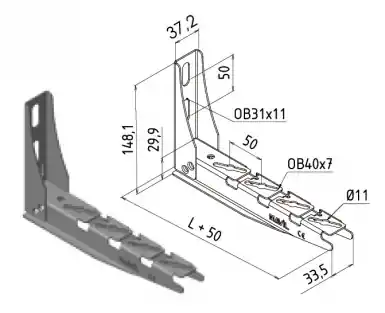 Réduction MAVILSUPPORT DE CABLE ET CONDUITS