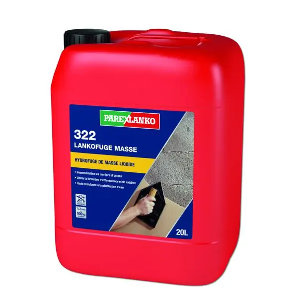 Offre Limitée Hydrofuge de masse 322 LANKOFUGE MASSE bidon 20L