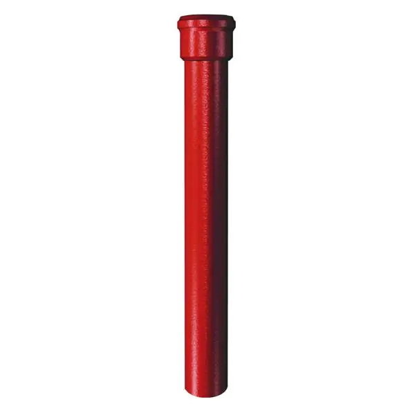 Offre Exclusive Dauphin droit en fonte pavillonnaire 1m Ø80mm rouge