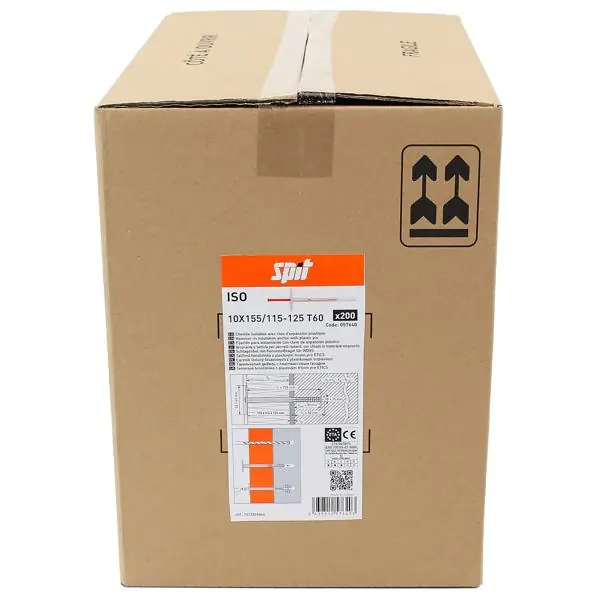 Chevilles à frapper ISO Ø10x155mm tête Ø60 Ep.115-125mm boite 200 Super Prix