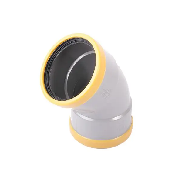 Coude PVC assainissement CR8 Ø160 femelle-femelle 45° Achat Immédiat