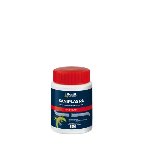 Colle pour tubes et raccords PVC SANIPLAS eau potable 500ml Petit Prix