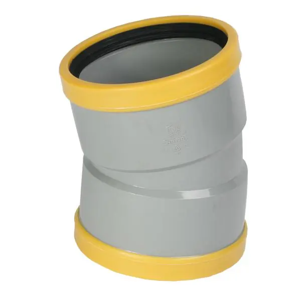 Coude PVC assainissement CR8 Ø160 femelle-femelle 15° Livraison Express