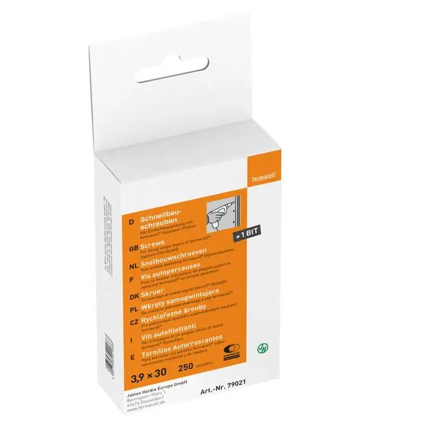 Promotion Vis plaque de plâtre autoperceuses FERMACELL Ø3,9x30mm boite 250