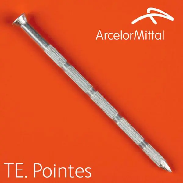 Pointe béton Ø3,5x70mm éléctro zinguée boite 1Kg Vente Directe