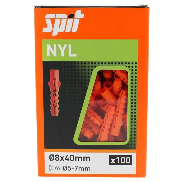 Offre Exclusive Chevilles nylon sans collerette Ø8x40mm boîte(s) 100