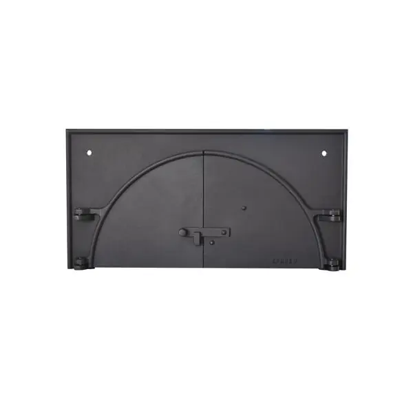 Usine Directe Façade porte en fonte double battant pour four à bois 30x60cm