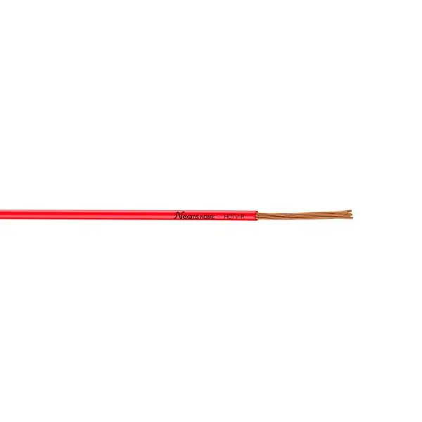 Fil rigide HO7V-R 10mm² rouge au mètre Nouvelle Collection