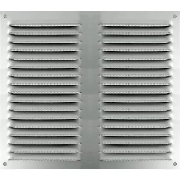 Grille à persiennes 250x250mm avec moustiquaire alu Produit De Marque