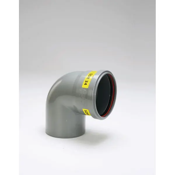 Coude PVC assainissement CR8 Ø125 mâle-femelle 87° Populaire
