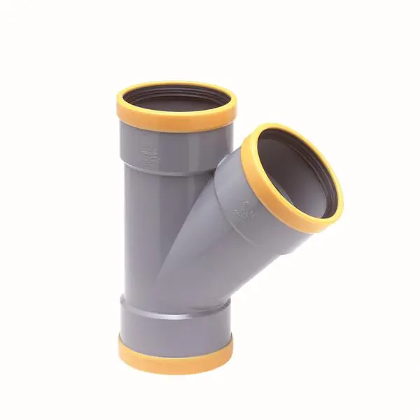 Culotte PVC assainissement CR8 Ø200 femelle-femelle 45° Pas Cher